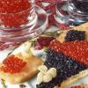 Mga appetizer na may pulang caviar recipe na may mga larawan Red caviar serving